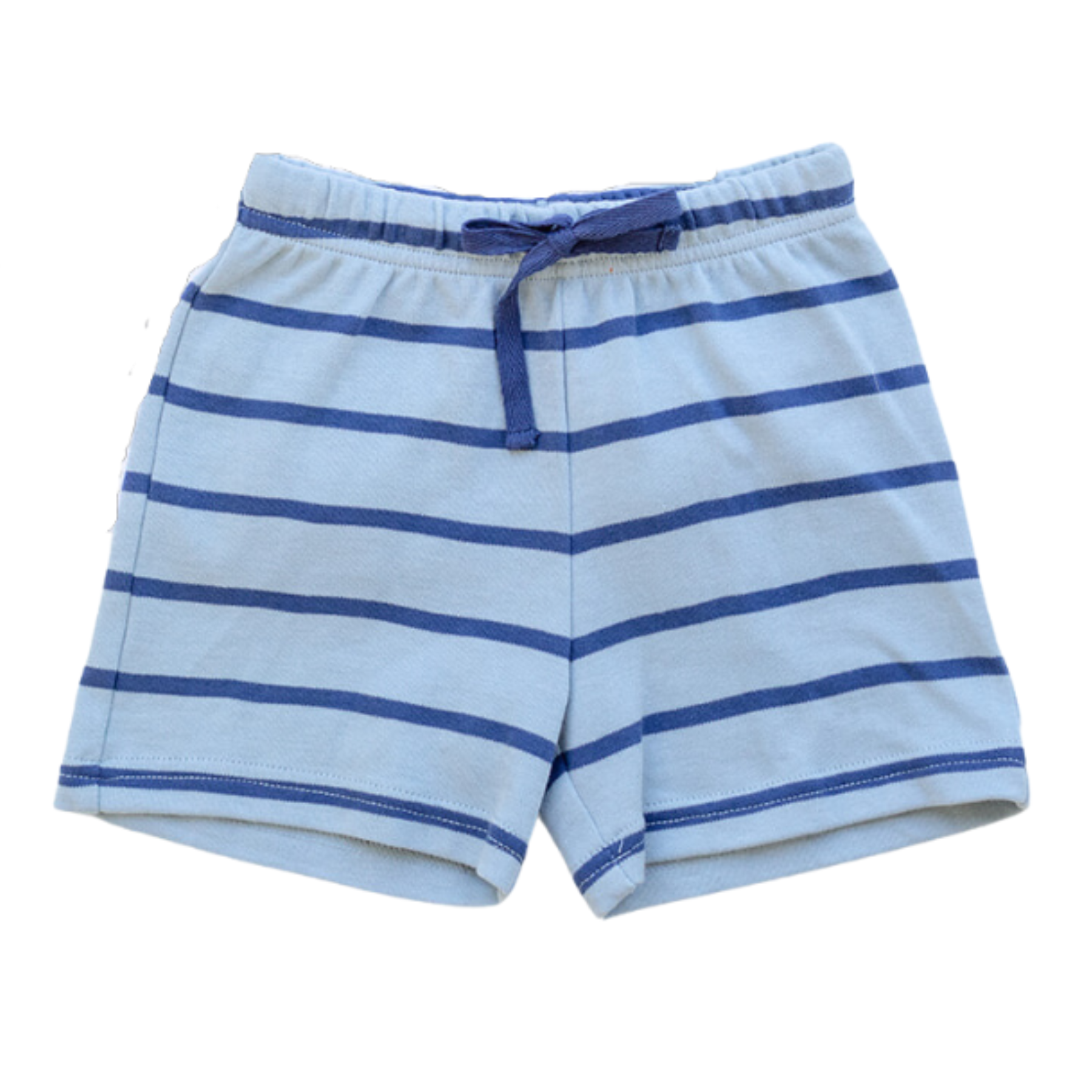 Blue Stripes Knit Shorts