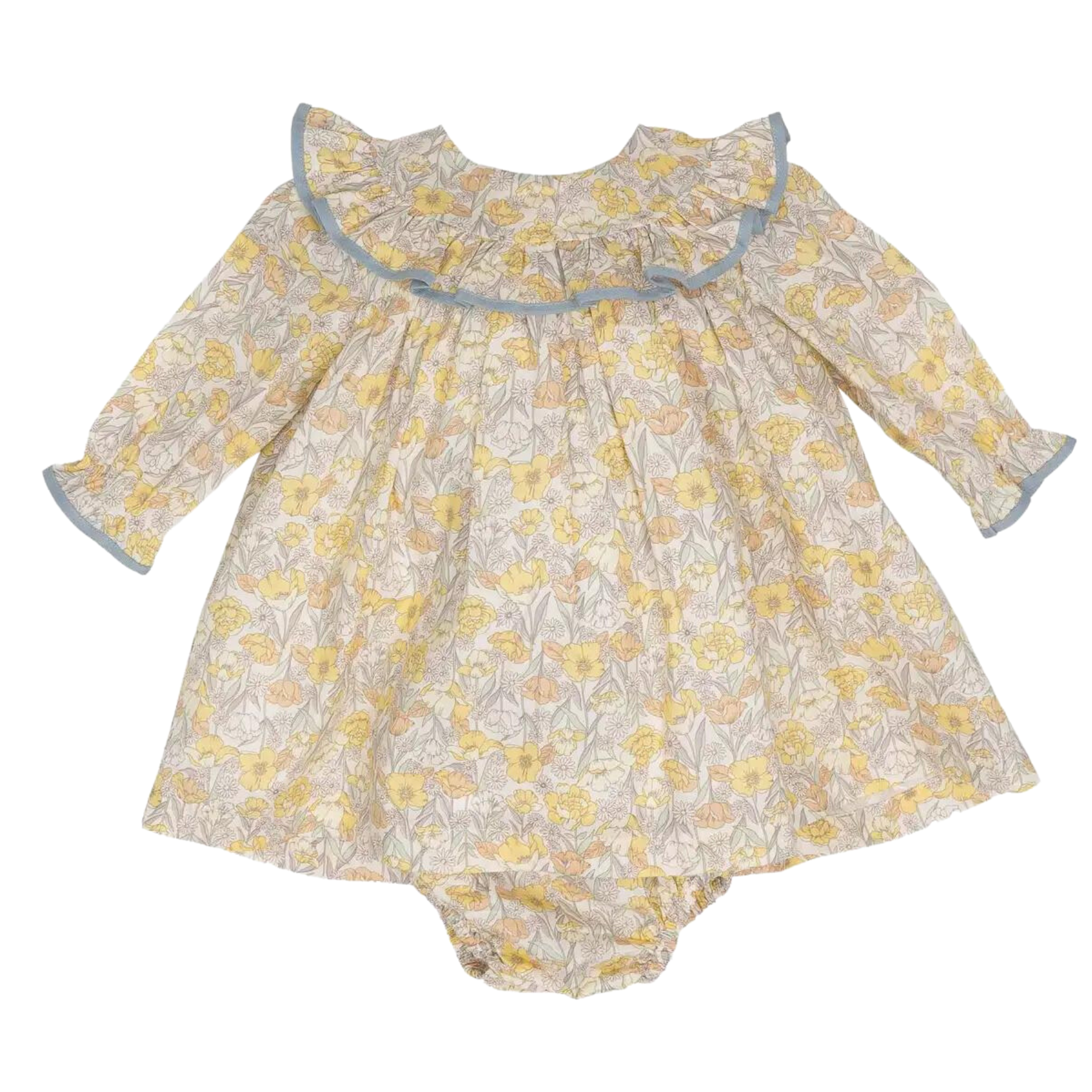 Layla Yellow Floral Bloomer Set
